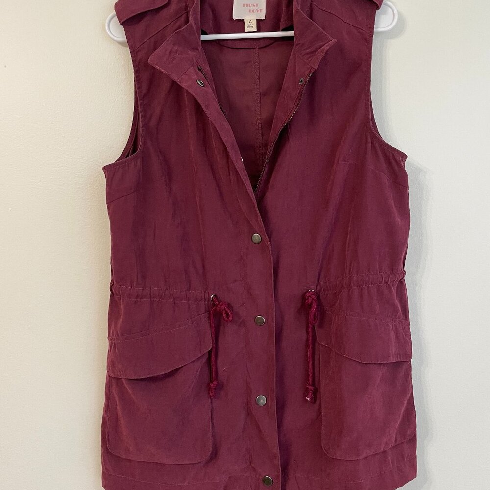 First Love Maroon Vest - Large